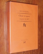 Edmund Husserl CHOSE ET ESPACE