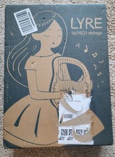 Lyre Harp, 16 String Mahogany Acoustic Harp with Extra Strings,Picks,Case O.B.