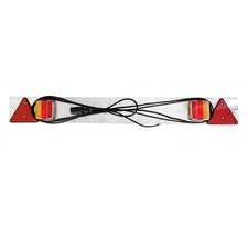 RAMPES DE FEU DE REMORQUE LARGEUR 1,22 M PRECABLE LONGUEUR 6 M - GALVA + LED