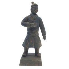 Statuette guerrier chinois Qin 6 L, hauteur 14 cm, décoration aquarium