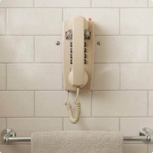 Téléphone rétro mural - téléphone,