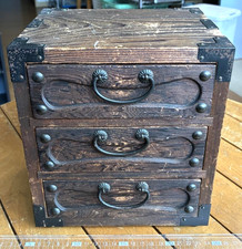 Japanese Hida Takayama Paulownia Woodwork Small Case KOHIKIDASHI 8.3×7.5×6.3inch