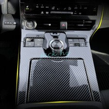 For 2023-2025 Toyota bZ4X Solterra Carbon Fiber Gear Shift Box Panel Cover Trim