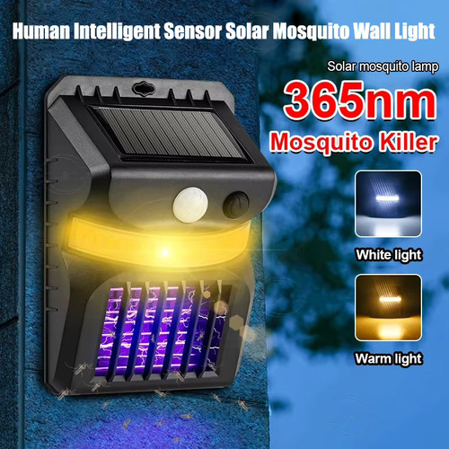 Lampe solaire antimoustique - uv,