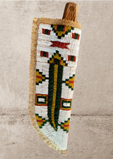 Housse de couteau indigène en