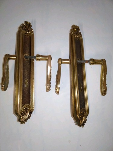 Poignée porte laiton style - poignée,
