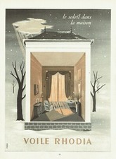 1953 Advertising 0921 Sail Rhodia Curtains Soeil ds Home