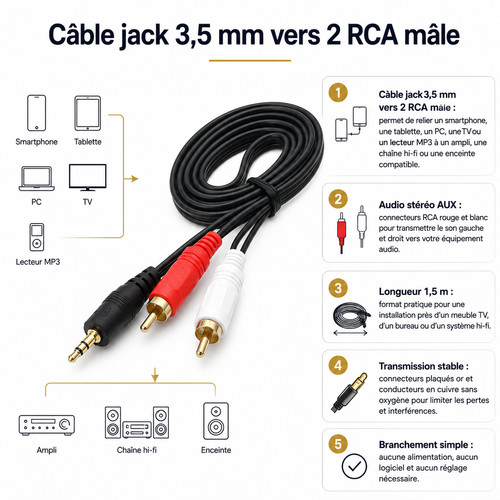 Jack rca audio - mm,,