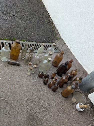 Lot flacons bouteilles ww2 - et,