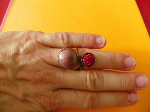 Bague nature - (règlable),