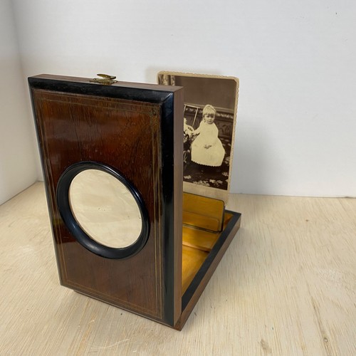 Victorian wood cabinet card - wood,