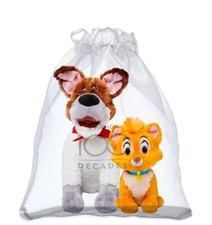 Ensemble de 2 peluches Oliver et Roublard Disney 100 conjunto de dos peluches