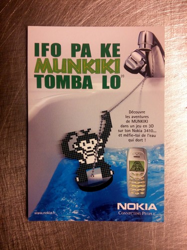 Nokia 3410 munkiki pub advert - nokia,