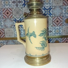antique earthenware kerosene lamp decor bird king sinner