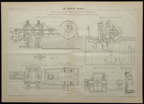 1906 plan moteur - 1906, gaz