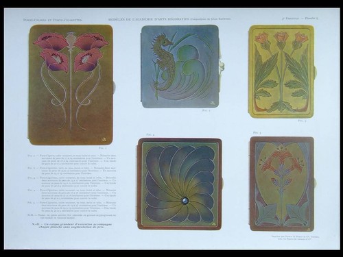 Porte cigarettes art nouveau - cigarettes,