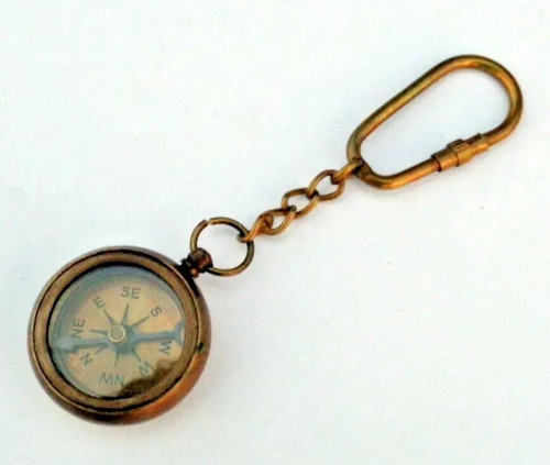 Ancien porte clés boussole - boussole, en