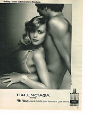 PUBLICITE ADVERTISING 024   1977   BALENCIAGA   parfum HO HANG