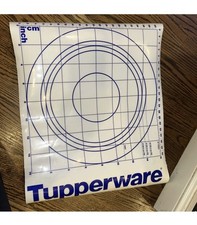 Vintage Tupperware Pastry Tart Pie Pizza up to 16" Silicone Rolling Mat #5