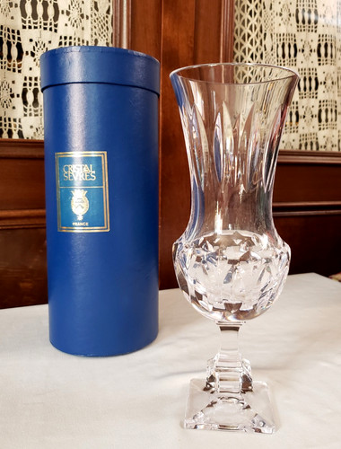 Vase cristal sevres france - cristal,