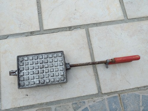 Ancien gaufrier croque - gaufrier, /