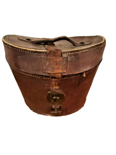 Boite chapeau cuir pour - chapeau,