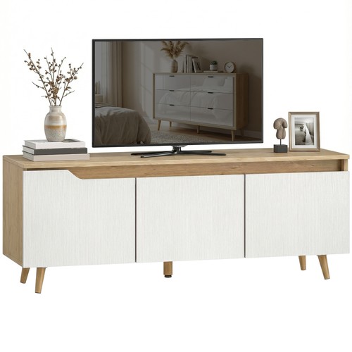 Homcom meuble 120x35x45 5cm - meuble, tv