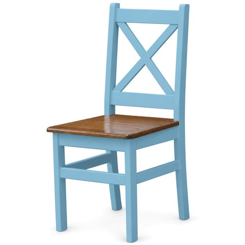 Chaise bleue neuve - , bois