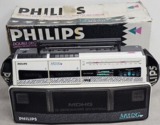 Philips Double Deck Stéréo Radio Cassette Enregistreur D8304/02T