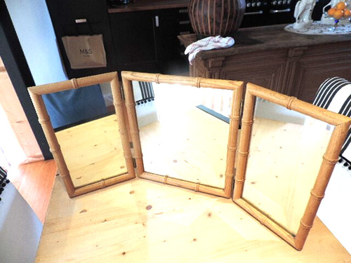 Ancien miroir triptyque - 🟢,