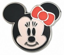 2009 Disney Mini-Pin Collection Cute Characters Minnie Mouse Face Pin Rare