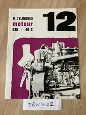 moteur Berliet 6 cylindres prospectus catalogue camion poids lourd publicité