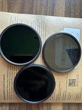 NEEWER ND8, ND64 Nano MRC 67mm UV/CPL/ND8 Filter Kit w/Case- 3 Filters