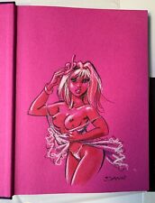 Dédicace BD DANY TL 69 TOILE VIOLET FORMAT 18*24Cm Tirage 49 EX N/S RARE