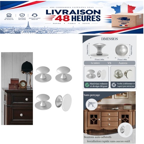 Lot boutons adhésifs - lot,