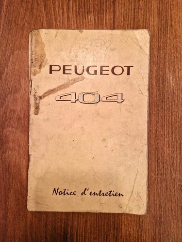 Peugeot 404 carnet - -,