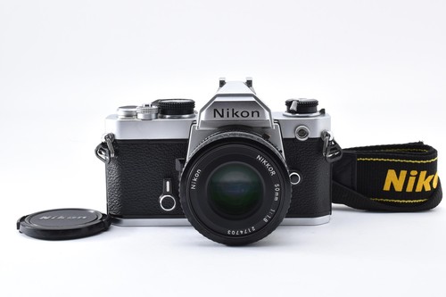 Nikon silver 35mm film - nikon, fm