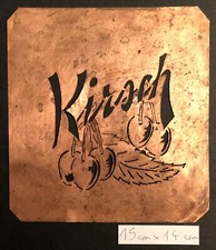 Pochoir ancien KIRSCH avec des