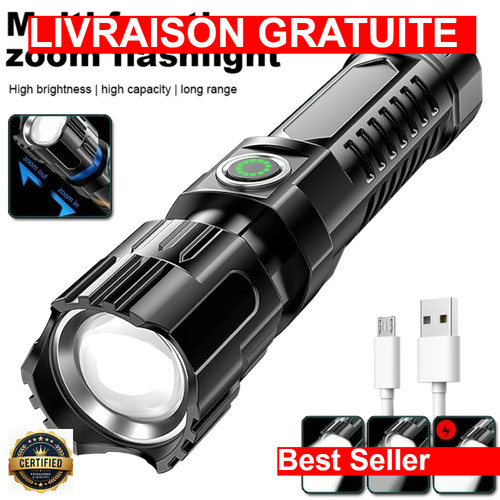 Lampe torche led rechargeable - lampe,
