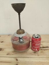Vintage Lamp Sconce Glasse Light brass fix ceiling chandelier illumination 70´s