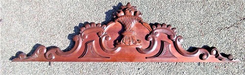 Fronton ancien superbe - en, bois
