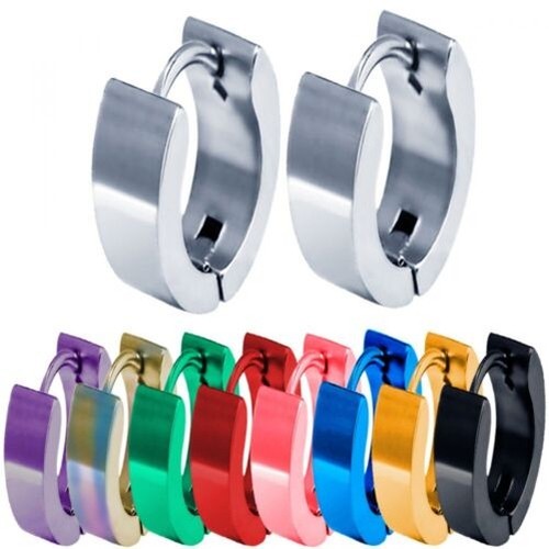 Inox créoles créole boucles - inox,