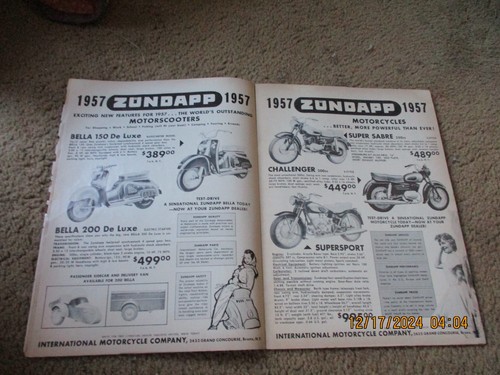 1957 zundapp cycle pgs - 1957,