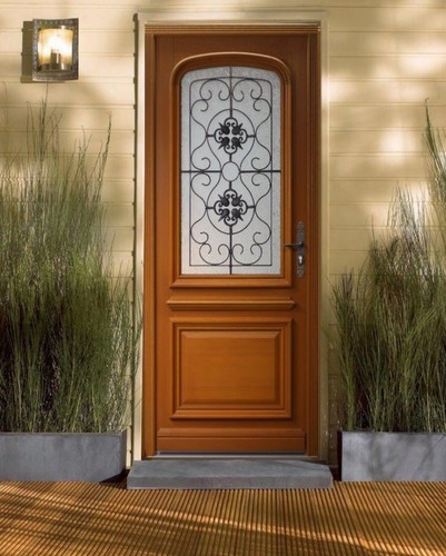 Porte entrée bois vitrée - d'entrée,