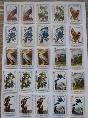 Timbres haiti oiseaux - haiti,