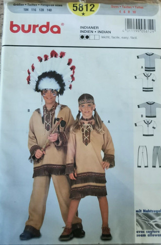 5812 patron burda costume - patron,