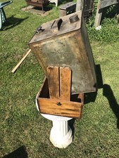 Antique RARE Nitroglycerin Shipping Container Wood Box Wagon Transport Mining 