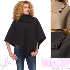 Poncho Femme Grande Cape En Chiffon avec Col Cape Étole