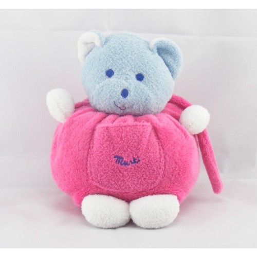 Doudou ours boule - doudou, fushia