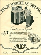 Antique Duco Lacquer Furniture 1927 Magazine Issue Advertising
